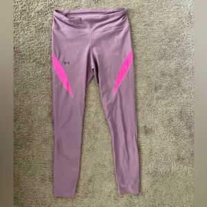 Median purple Under Armour workout leggings.